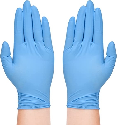 Finger texture mechanical Heavy custom logo latex free powder free nitrile disposable-gloves Popular