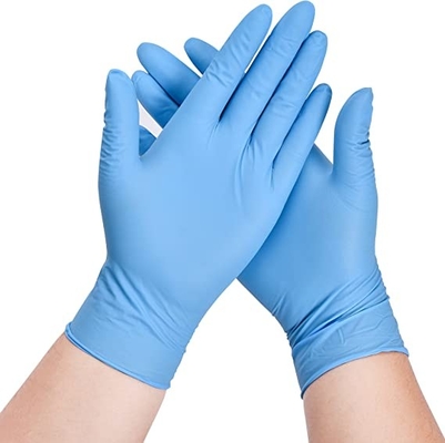 Finger texture mechanical Heavy custom logo latex free powder free nitrile disposable-gloves Popular