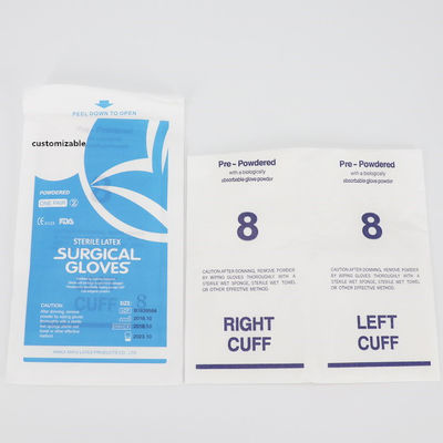 Manufacturers Disposable medical latex gloves surgical examination long latex gloves with good  prices