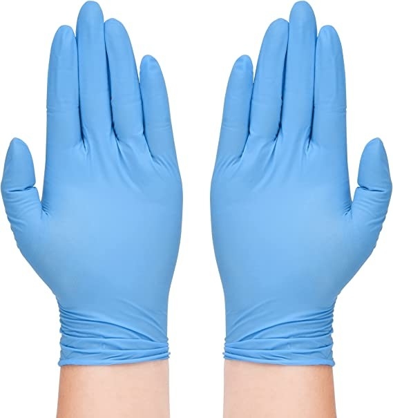 Finger texture mechanical Heavy custom logo latex free powder free nitrile disposable-gloves Popular