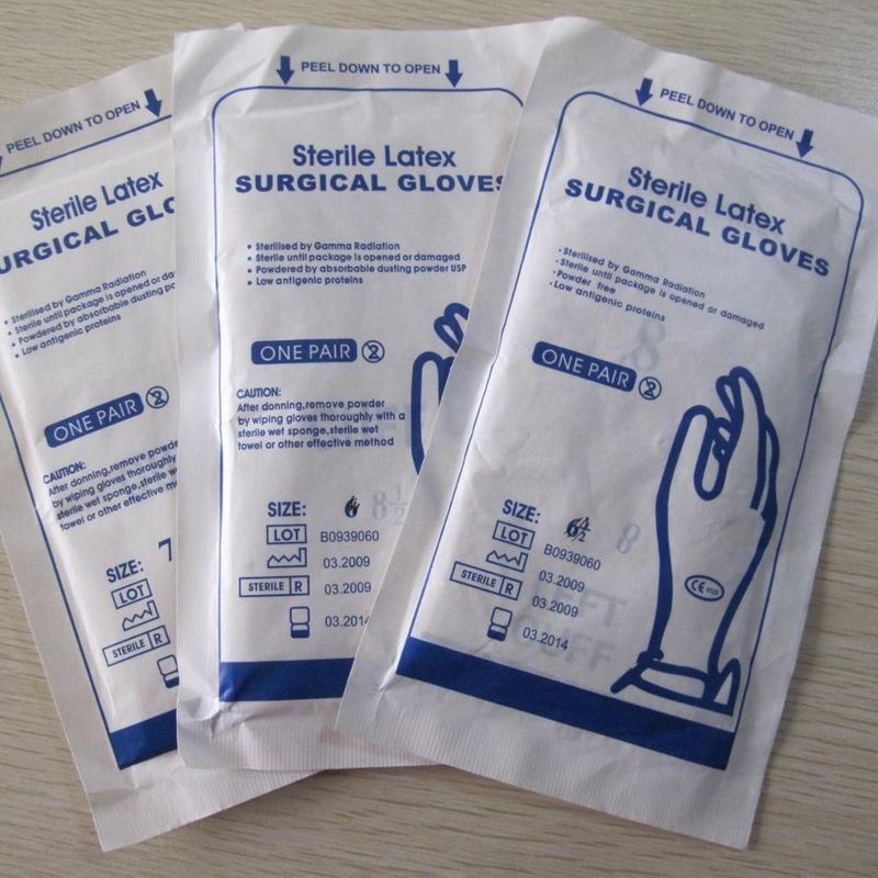 Long Examination latex gloves with powder free(100 pcs package) Small Size from Greece Supplier