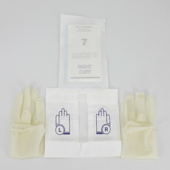 Hospital use powdered latex medical disposable surgical gloves latex powder free gloves