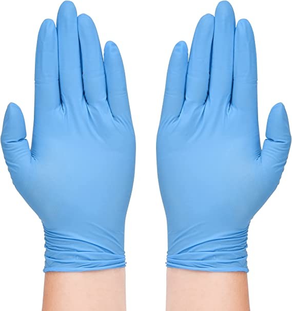 Finger texture mechanical Heavy custom logo latex free powder free nitrile disposable-gloves Popular