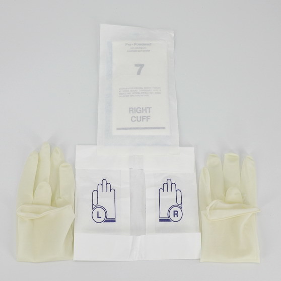 Hospital use powdered latex medical disposable surgical gloves latex powder free gloves