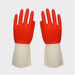 latex nitrile coated natural rubber glove industrial natural rubber non-slip work gloves